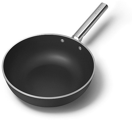 Smeg - Keramisk Wokpanna 30 cm Non-Stick, Svart