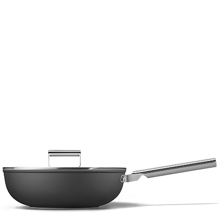 Smeg - Keramisk Wokpanna 30 cm Non-Stick, Svart