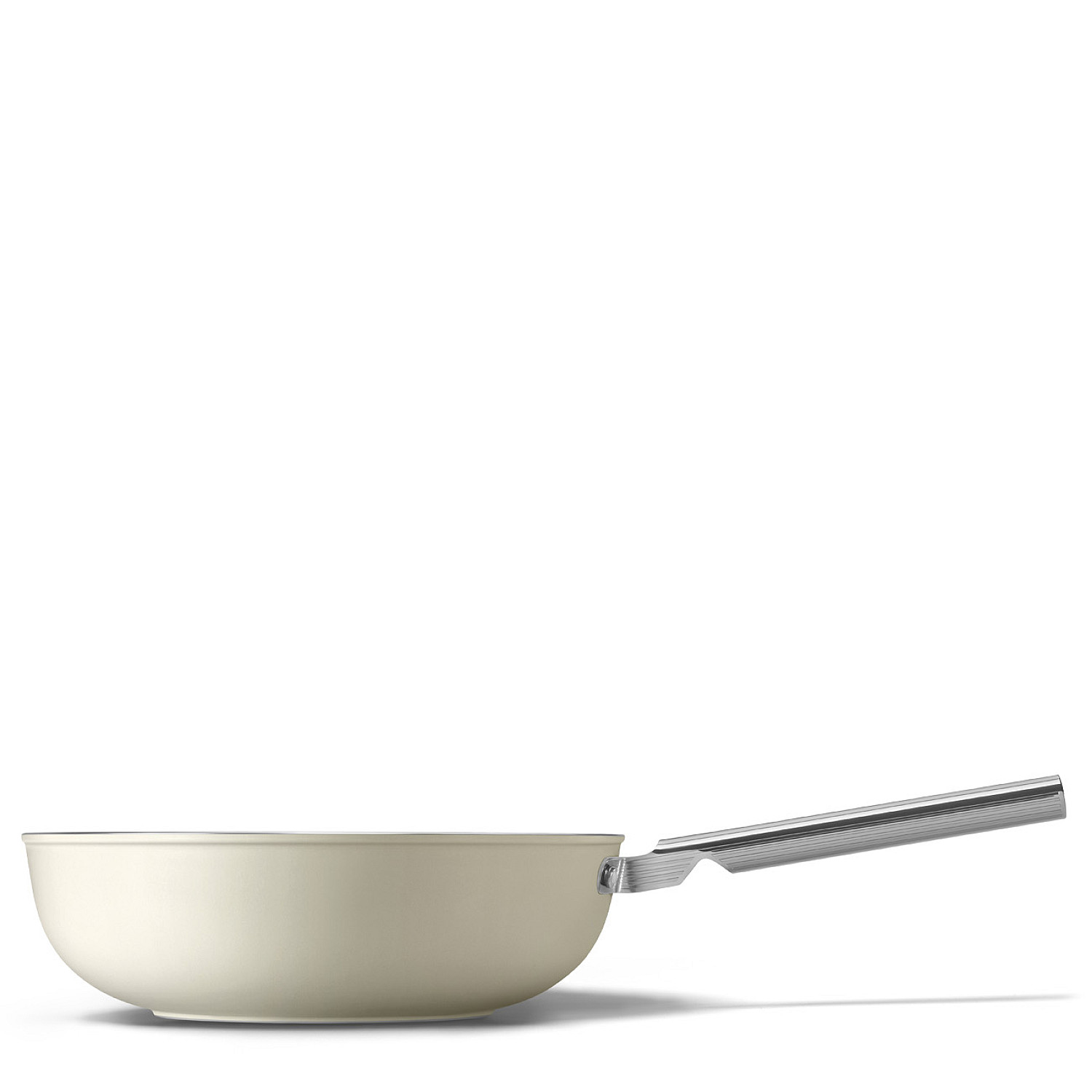 Smeg stekpanna keramisk wokpanna 30 cm non-stick, creme