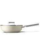 Smeg - Keramisk Wokpanna 30 cm Non-Stick, Creme