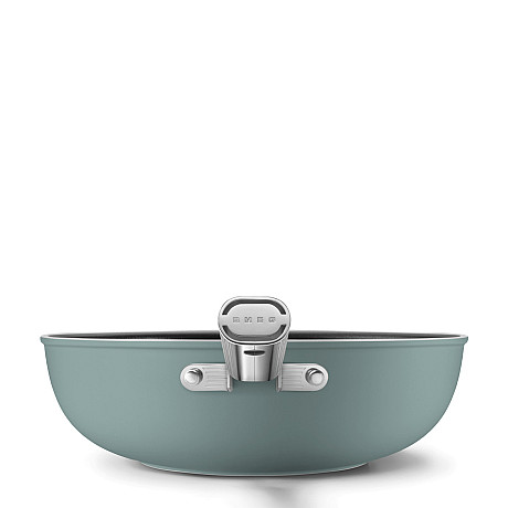 Smeg - Keramisk Wokpanna 30 cm Non-Stick, Emerald Green