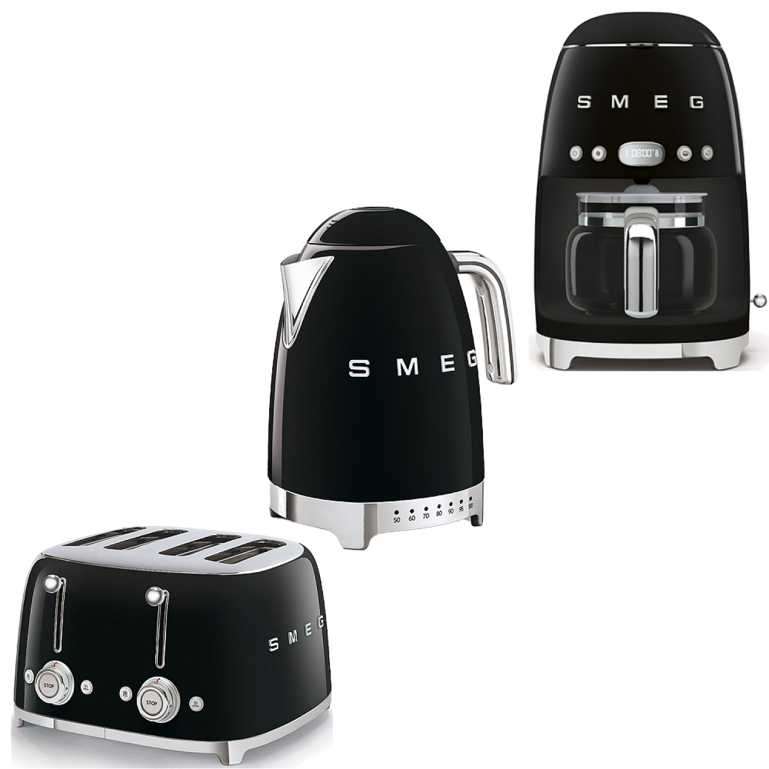 Smeg paket stora frukostpaketet - svart
