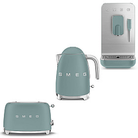 Smeg - Barista & Breakfast Set - Emerald Green med 50's Style
