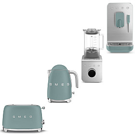 Smeg - Allt i ett Morgonpaket - Emerald Green med 50's Style