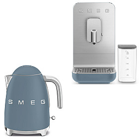  Smeg - Barista Premium Paketet - Storm Blue med 50's Style