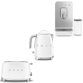  Smeg - Espresso, Toast & Te - Mattvit med 50's Style