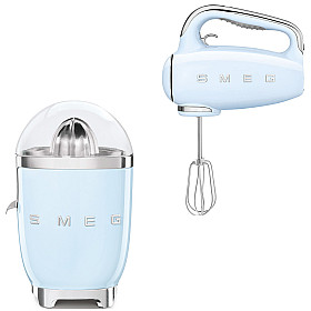 Smeg - Juice & Mix - Pastellblå med 50's Style