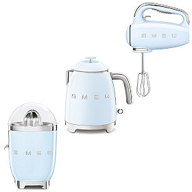 Smeg - Fresh Morning - Pastellblå med 50's Style