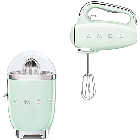 Smeg - Juice & Mix - Pastellgrön med 50's Style