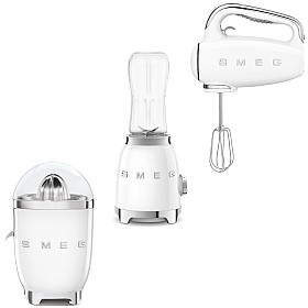 Smeg - Vispa & Mixa - Vit med 50's Style