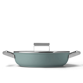 Traktörpanna Smeg - Keramisk Traktörpanna 28 cm Non-Stick, Emerald Green Traktörpanna Smeg - Keramisk Traktörpanna 28 cm Non-Stick, Emerald Green