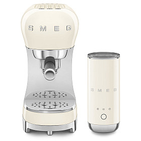 Espressomaskin Smeg - ECF12CREU - espressomaskin & mjölkskummare, Creme
