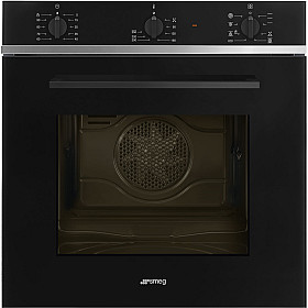 Smeg - SF64M3TB - Svart, Termoventilerad & Kapacitet 70 liter