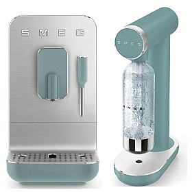 SMEG - Espressobryggare och kolsyremaskin, Emerald Green