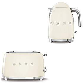  Smeg - Frukostset - Creme med 50's Style