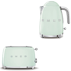  Smeg - Frukostset - Pastellgrön med 50's Style