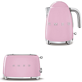  Smeg - Frukostset - Rosa med 50's Style