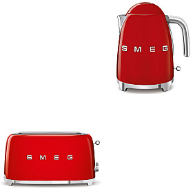  Smeg - Morning Collection - Röd med 50's Style