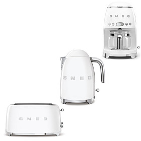  Smeg - Breakfast Trio - Vit med 50's Style