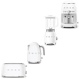  Smeg - Morning Deluxe - Vit med 50's Style