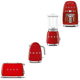  Smeg - Morgonmixen -Röd med 50's Style