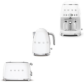  Smeg - Morgonmixen -Vit med 50's Style