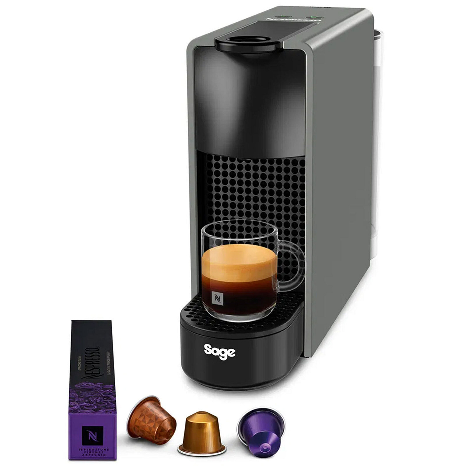 Sage kapselmaskin nespresso essenza mini kapselmaskin, gr&aring;