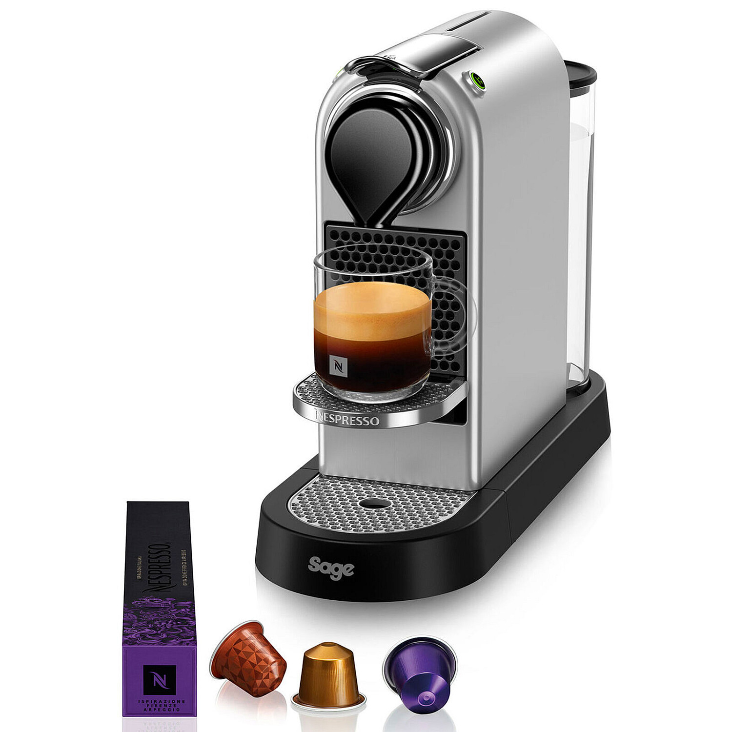 Sage kapselmaskin nespresso citiz kapselmaskin, silver