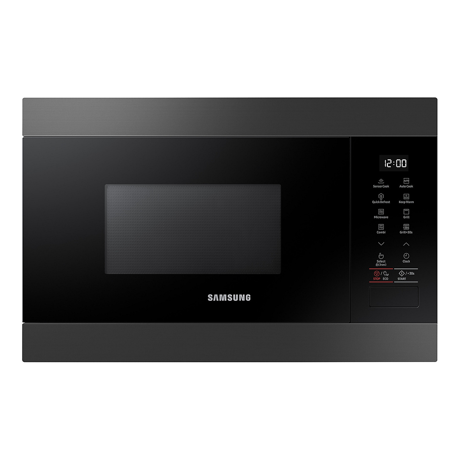 Samsung inbyggnadsmikrovågsugn mg22m8284am inbyggnadsmikro black steel