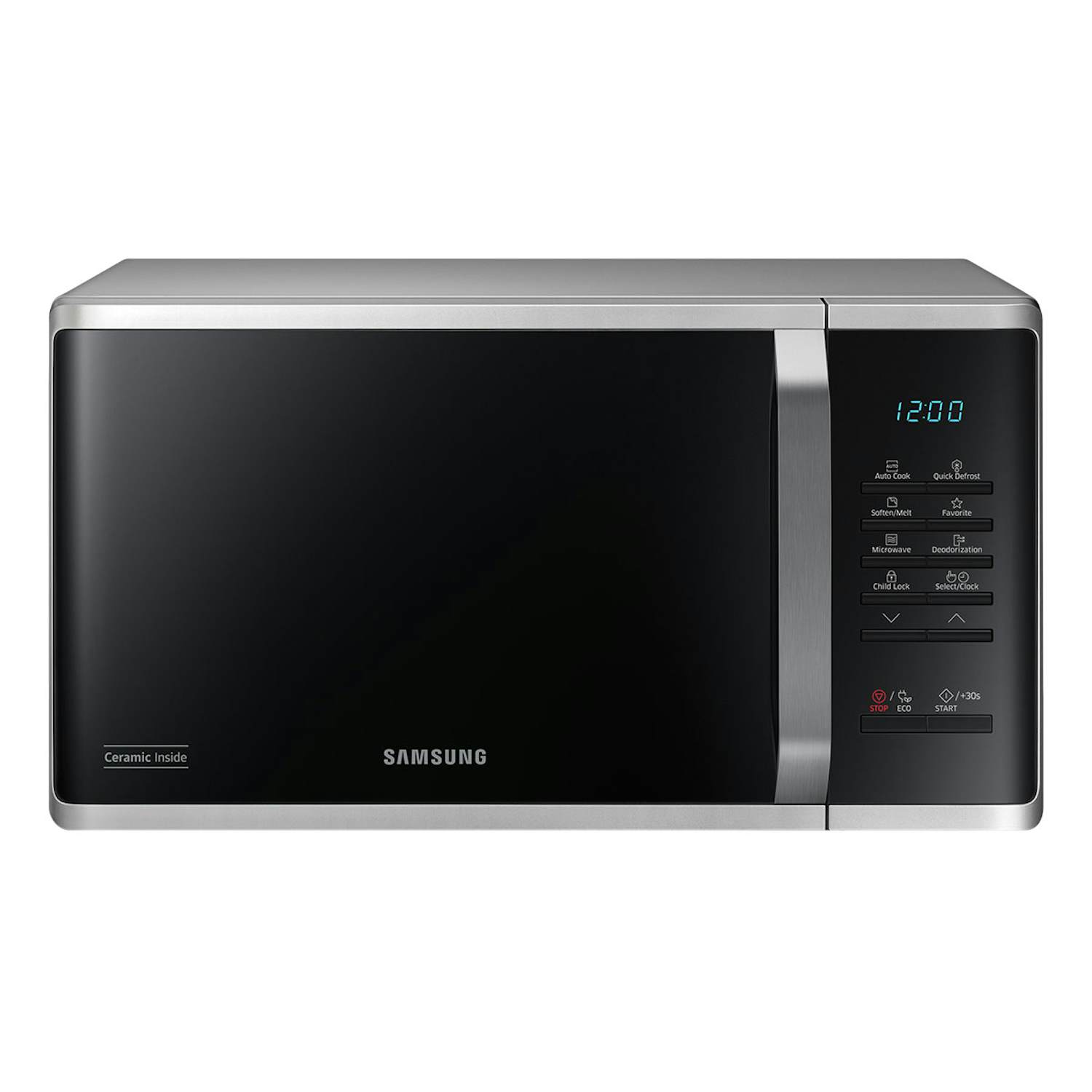 Samsung fristående mikrovågsugn ms23k3523as/ee mikrovågsugn keramisk beläggning