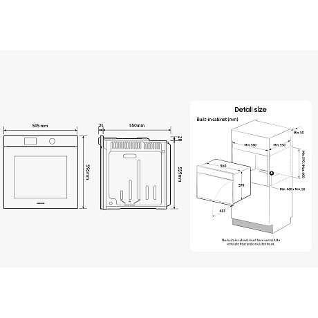 Samsung - NV7B7997AAK/U1 - Series 7 med AI Pro Cooking Samsung - NV7B7997AAK/U1 - Series 7 med AI Pro Cooking