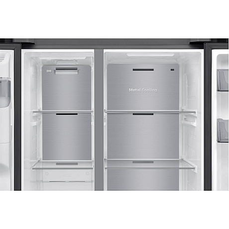 Samsung - RS70F65KEFEF Series 70 Bespoke Side by side, Black Doi