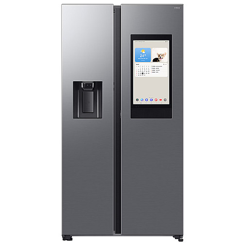 Samsung side by side rs90f66betef, med family hub och ai home