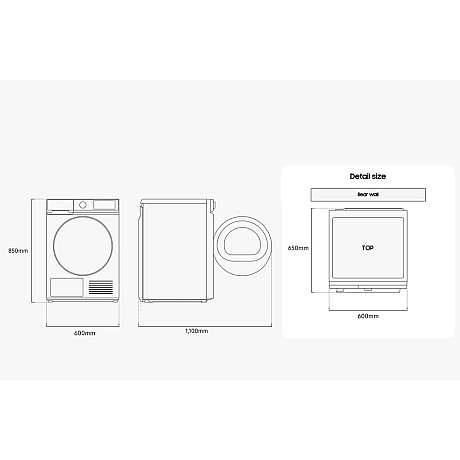 Samsung - WW11DB7B34GWU3-DV90DB7845GWU3