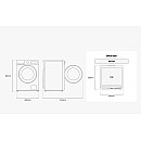 Samsung - WW90DG5G34AEEE  9kg, Vit