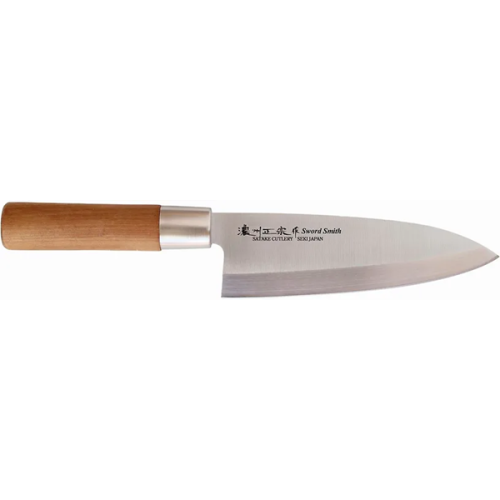 Satake - Noushu Masamuke Saku Chrome Deba kockkniv. 16 cm