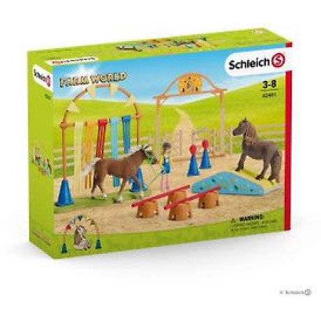 Schleich - Farm World 42481 - Agilityträning för ponny Schleich - Farm World 42481 - Agilityträning för ponny