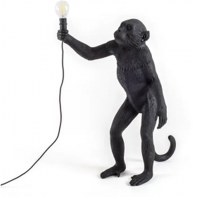 Seletti - The Monkey Lamp Standing Svart