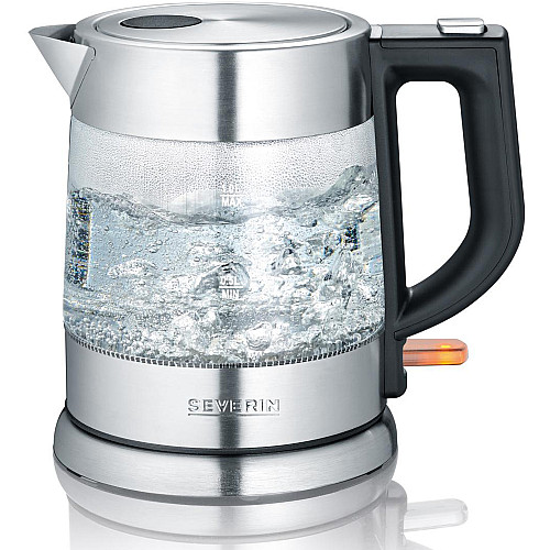 Severin vattenkokare 3468 - rostfri, glasdesign
