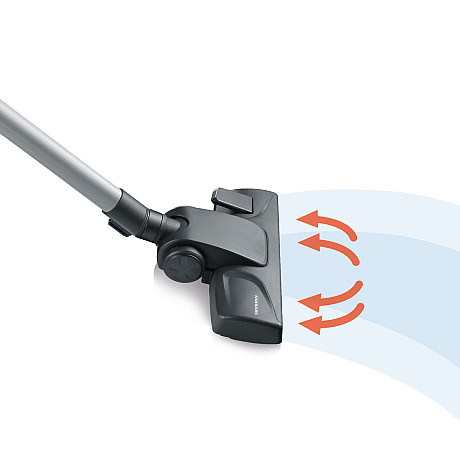 Severin - BC7045  - Grå, HEPA 13-filter för allergivänlig städning