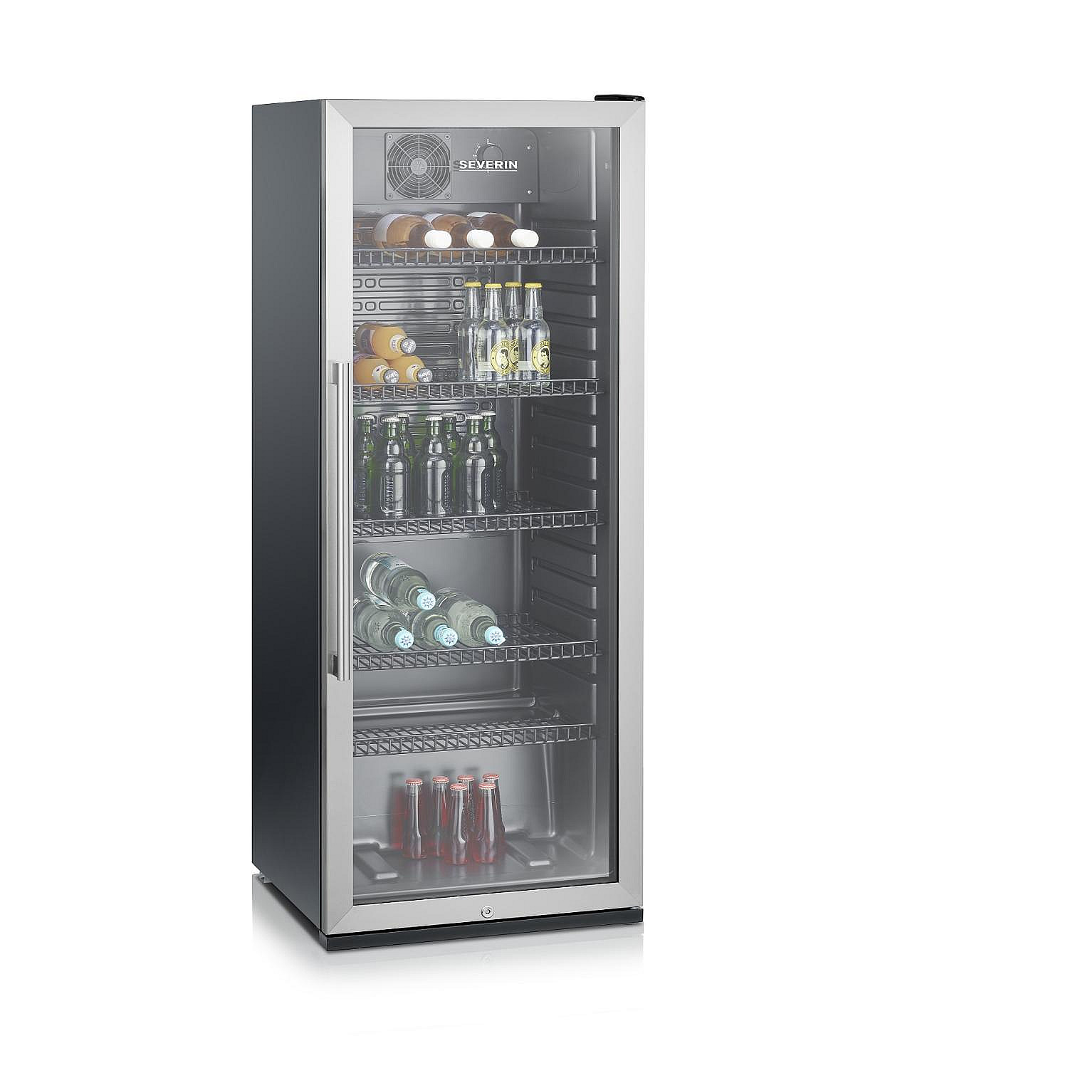 Severin dryckeskyl fks 8841 kylskåp med glasdörr 241 liter