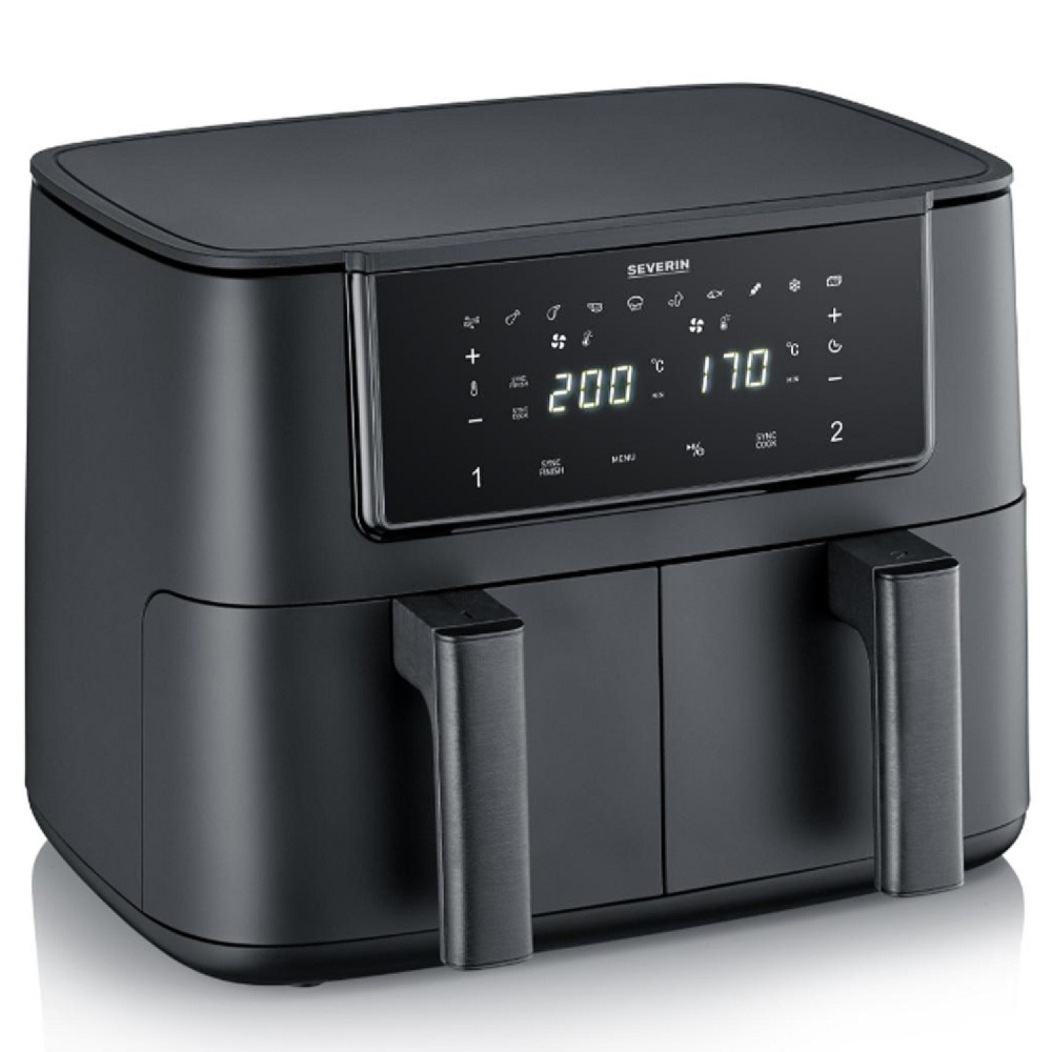 Severin airfryer fr 2463 airfryer dubbel 2 x 4 liter