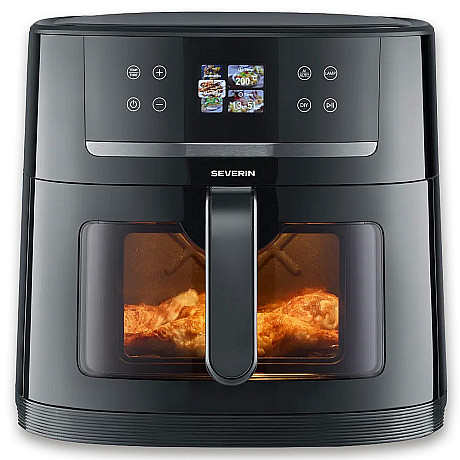 Severin - FR 2474 - S-Fry Digital AI airfryer 8 liter med pekskärm & insynsfönster