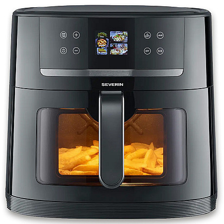 Severin - FR 2474 - S-Fry Digital AI airfryer 8 liter med pekskärm & insynsfönster