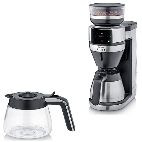 Severin FILKA Duo-paket - Helautomatisk bryggare + glaskanna