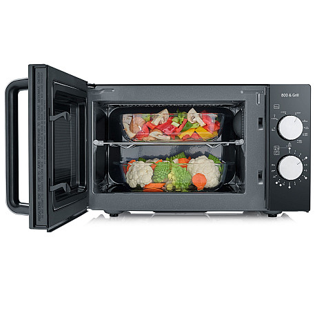 Severin - MW7762 - Svart - 20L volym, 800W