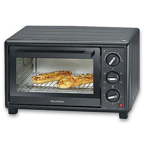 Severin - TO2079 - Miniugn 20 liter med varmluft, pizzasten & grillspett