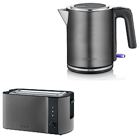 Severin - Vattenkokare + Brödrost - Dark Inox Severin - Vattenkokare + Brödrost - Dark Inox
