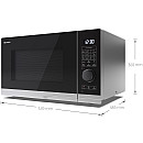 Sharp - YC-PC284AE-S - Rostfri - 28L kapacitet, 900W effekt Sharp - YC-PC284AE-S - Rostfri - 28L kapacitet, 900W effekt