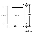 Siemens - BF523LMB1 - iQ300, 800W, 20l